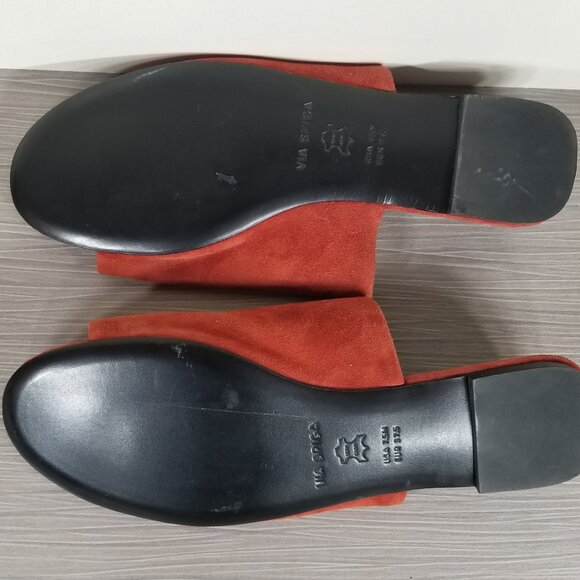Via Spiga Heather Slide Sandal, Brick Suede, Womens Size 7.5 M - Picture 11 of 11